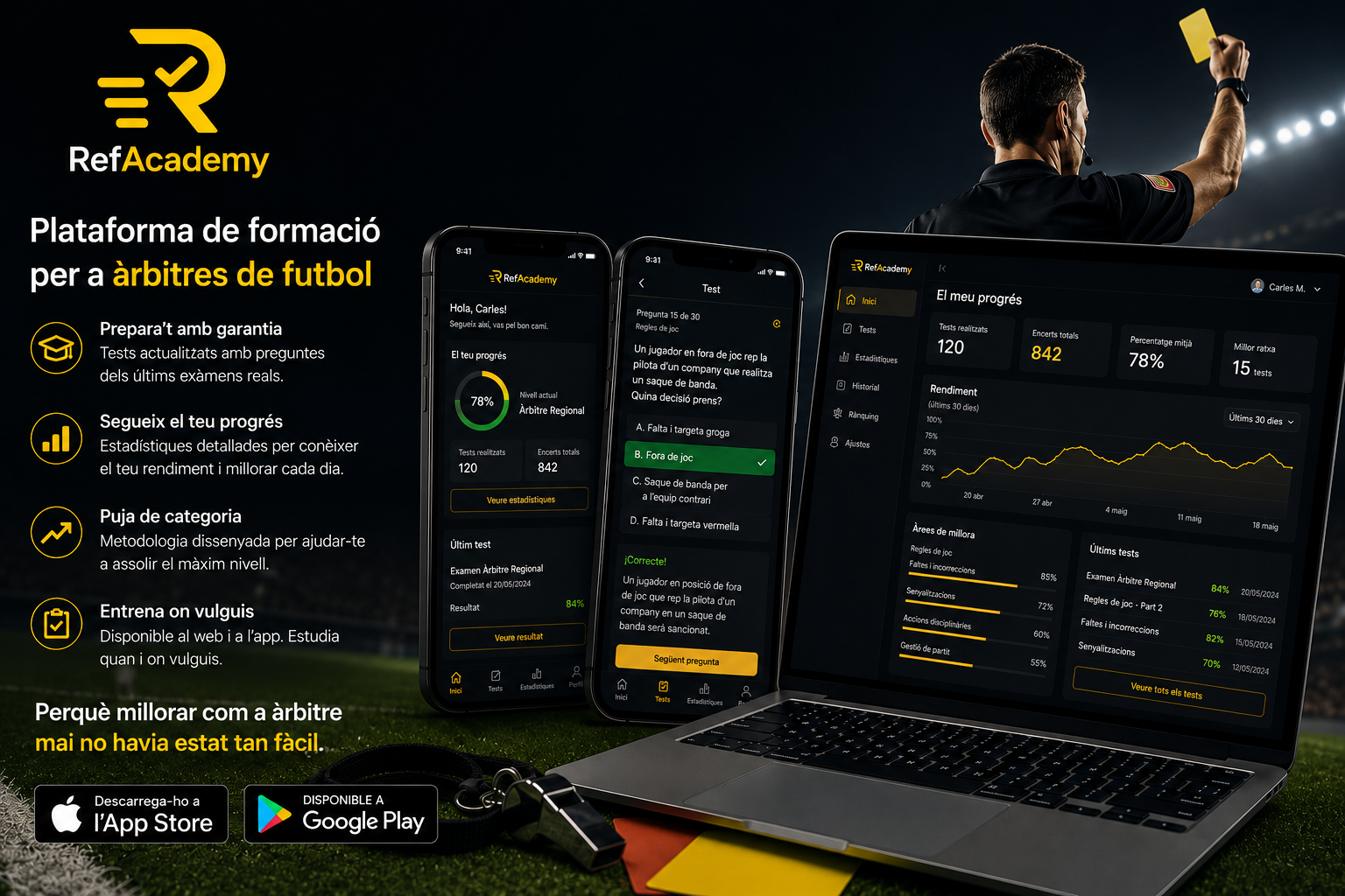 RefAcademy — Plataforma para árbitros de fútbol