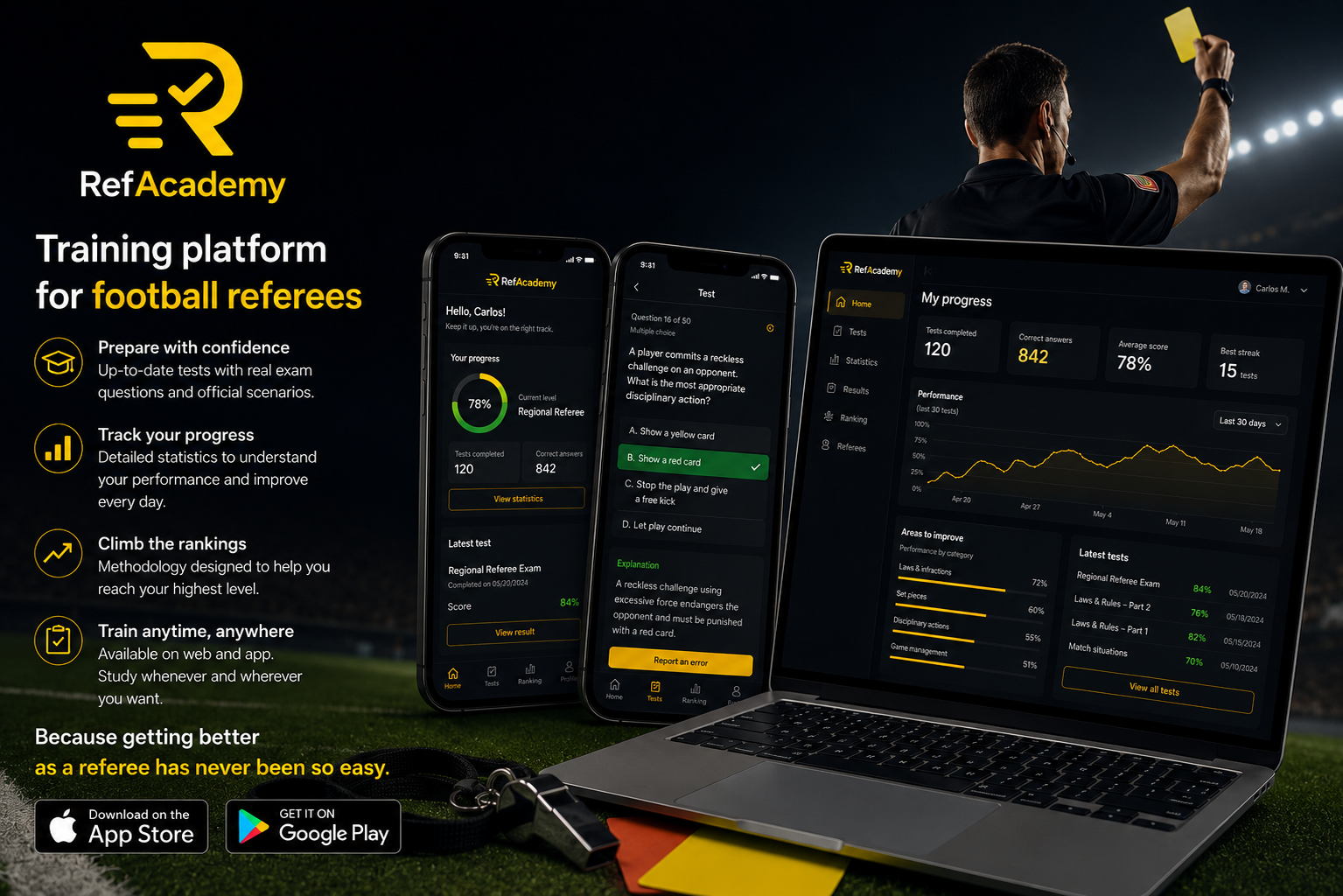 RefAcademy — Plataforma para árbitros de fútbol